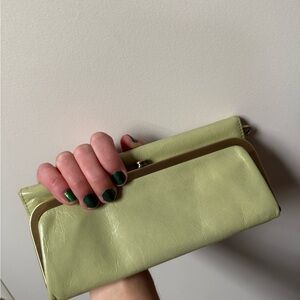 HOBO Rachel Pale Green Frame Clutch / Wallet